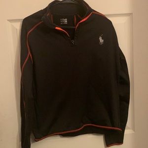 Black and orange polo long sleeve